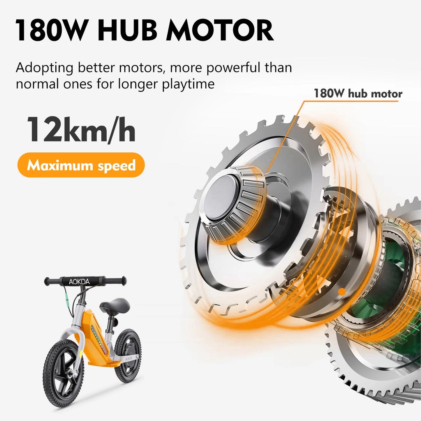 Kids Electric Balance Bike by AOKDA™