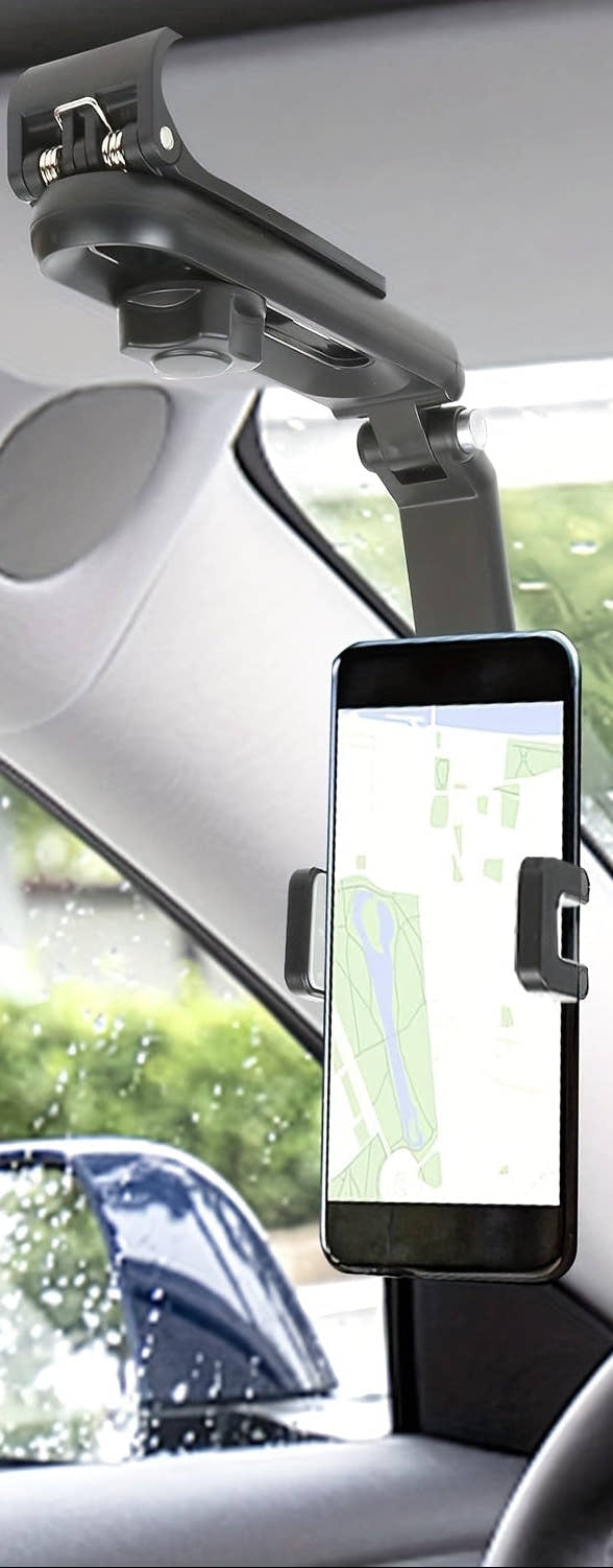 1080 ° Clip-On Rotatable Car Smartphone Mount