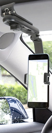 1080 ° Clip-On Rotatable Car Smartphone Mount