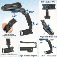 1080 ° Clip-On Rotatable Car Smartphone Mount