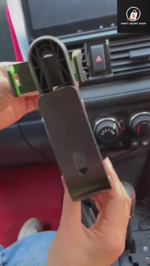 1080 ° Clip-On Rotatable Car Smartphone Mount